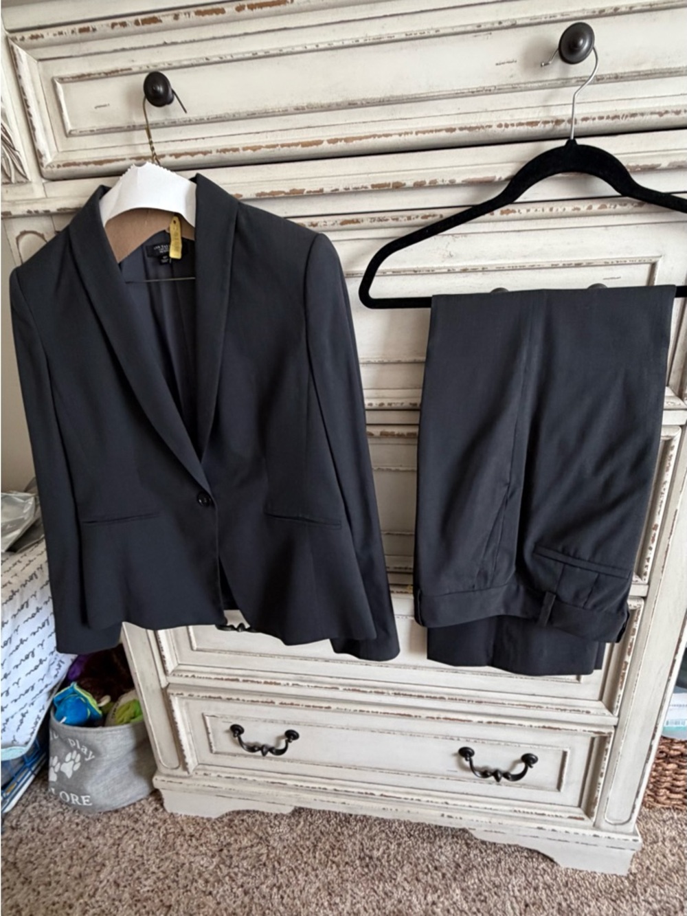 Ann Taylor Charcoal Women's Tailored Suit Jacket & Pants